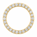 runder lab grown Diamant Anhänger in 14 karat Gold 0,53 ct
