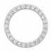 runder lab grown Diamant Anhänger in 14 karat Weißgold 0,53 ct
