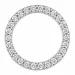 runder lab grown Diamant Anhänger in 14 karat Weißgold 0,53 ct