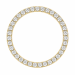 runder lab grown Diamant Anhänger in 14 karat Gold 1,03 ct