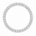 runder lab grown Diamant Anhänger in 14 karat Weißgold 1,03 ct