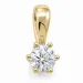 0,30 ct lab grown Diamant Solitäranhänger in 14 karat Gold 0,30 ct