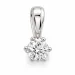 0,30 ct lab grown Diamant Solitäranhänger in 14 karat Weißgold 0,30 ct