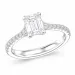 lab grown Diamant Ring in 14 Karat Weißgold 1,0 ct 0,25 ct