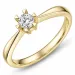 0,20 ct lab grown Diamant Solitärring in 14 Karat Gold 0,20 ct