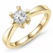 1,00 ct lab grown Diamant Solitärring in 14 Karat Gold 1,0 ct