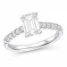 lab grown Diamant Ring in 14 Karat Weißgold 1,0 ct 0,26 ct