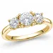 lab grown Diamant Ring in 14 Karat Gold 0,50 ct 0,52 ct