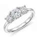 lab grown Diamant Ring in 14 Karat Weißgold 0,50 ct 0,52 ct