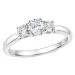 lab grown Diamant Ring in 14 Karat Weißgold 0,30 ct 0,20 ct