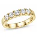 lab grown Diamant Memoirering in 14 Karat Gold 5 x 0,15 ct