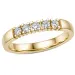 5 x 0,05 ct lab grown Diamant Memoirering in 14 Karat Gold 0,25 ct