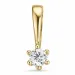 0,05 ct lab grown Diamant Anhänger in 14 karat Gold 0,05 ct