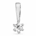 0,05 ct lab grown Diamant Anhänger in 14 karat Weißgold 0,05 ct