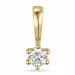 0,10 ct lab grown Diamant Anhänger in 14 karat Gold 0,10 ct