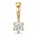 0,10 ct lab grown Diamant Anhänger in 14 karat Gold 0,10 ct