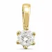 0,20 ct lab grown Diamant Anhänger in 14 karat Gold 0,20 ct