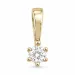 0,20 ct lab grown Diamant Anhänger in 14 karat Gold 0,20 ct