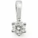 0,40 ct lab grown Diamant Anhänger in 14 karat Weißgold 0,40 ct