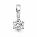 0,40 ct lab grown Diamant Anhänger in 14 karat Weißgold 0,40 ct