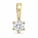 0,30 ct lab grown Diamant Solitäranhänger in 14 karat Gold 0,30 ct