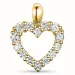 Herz lab grown Diamant Anhänger in 14 karat Gold 0,54 ct