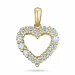 Herz lab grown Diamant Anhänger in 14 karat Gold 0,85 ct