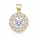 lab grown Diamant Anhänger in 14 karat Gold 1,0 ct 0,48 ct