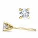 2 x 0,20 ct lab grown Diamant Solitärohrstecker in 14 Karat Gold mit lab grown Diamant 