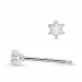 2 x 0,05 ct lab grown Diamant Solitärohrstecker in 14 Karat Weißgold mit lab grown Diamant 