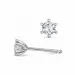 2 x 0,10 ct lab grown Diamant Solitärohrstecker in 14 Karat Weißgold mit lab grown Diamant 