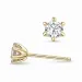 2 x 0,20 ct lab grown Diamant Solitärohrstecker in 14 Karat Gold mit lab grown Diamant 