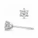 2 x 0,20 ct lab grown Diamant Solitärohrstecker in 14 Karat Weißgold mit lab grown Diamant 