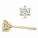 2 x 0,40 ct lab grown Diamant Solitärohrstecker in 14 Karat Gold mit lab grown Diamant 