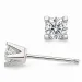 2 x 0,50 ct lab grown Diamant Solitärohrstecker in 14 Karat Weißgold mit lab grown Diamant 