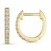 Kreole in 14 Karat Gold mit lab grown Diamant 
