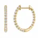 Kreole in 14 Karat Gold mit lab grown Diamant (CVD) 