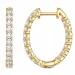 Kreole in 14 Karat Gold mit lab grown Diamant (CVD) 