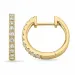 15 mm Kreole in 14 Karat Gold mit lab grown Diamant 