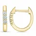 12 mm Kreole in 14 Karat Gold mit lab grown Diamant 