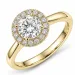 lab grown Diamant Ring in 14 Karat Gold 1,0 ct 0,21 ct