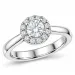 lab grown Diamant Ring in 14 Karat Weißgold 0,50 ct 0,23 ct