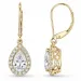 Ohrringe in 14 Karat Gold mit lab grown Diamant (CVD) und lab grown Diamant (CVD) 