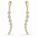Ohrringe in 14 Karat Gold mit lab grown Diamant 