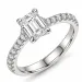 lab grown Diamant Ring in 14 Karat Weißgold 1,0 ct 0,25 ct