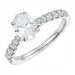 lab grown Diamant Ring in 14 Karat Weißgold 1,0 ct 0,34 ct