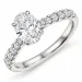 lab grown Diamant Ring in 14 Karat Weißgold 1,0 ct 0,34 ct
