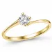 lab grown Diamant Solitärring in 14 Karat Gold 0,25 ct