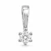 0,20 ct lab grown Diamant Anhänger in 14 karat Weißgold 0,20 ct