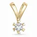 0,20 ct lab grown Diamant Anhänger in 14 karat Gold 0,20 ct